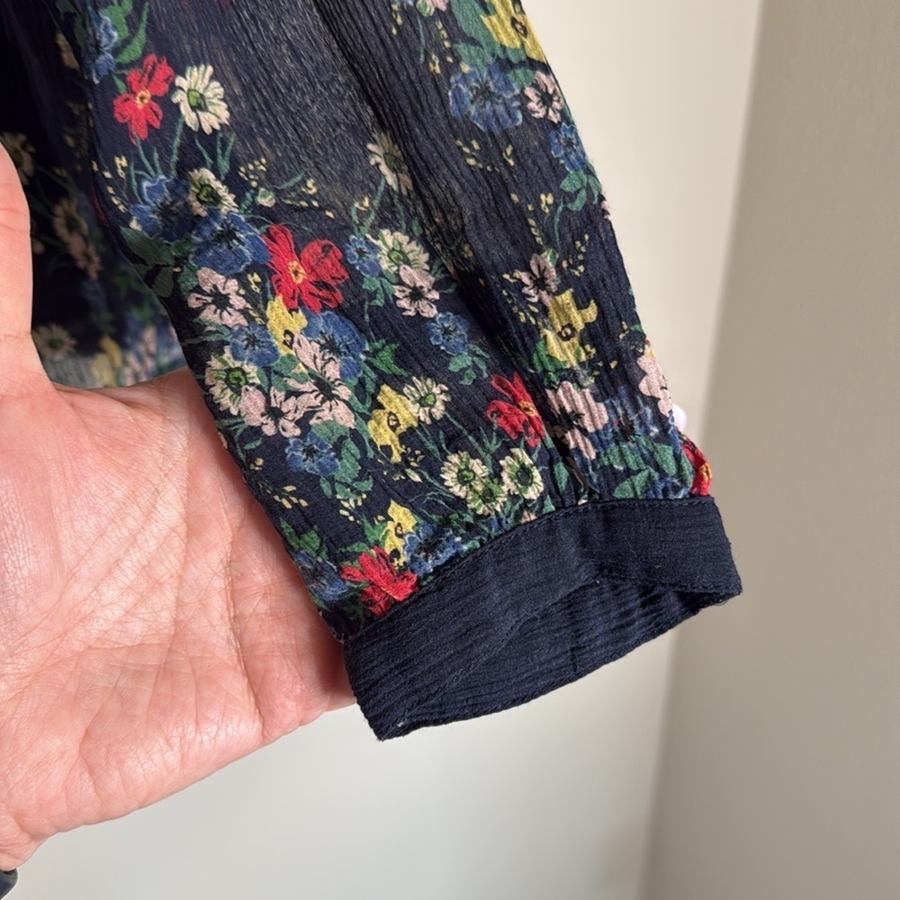 Sea New York Navy with Floral Long Sleeve - Picture 5 of 6